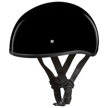 Daytona Helmets 하프 스컬 캡 오토바이 헬멧 DOT 승인 하이 글로스 블랙 S USA 미국, Hi-Gloss Black