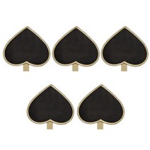 미니간판 캠핑 입간판 문패 포인트 간판 미니 칠판 클립 나무 메시지 보드 직사각형 쓰기 보드 클립 패널, 02 5pcs