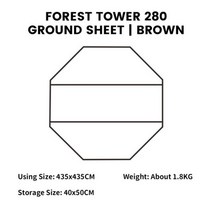 모비가든 텐트 그늘막텐트 원터치타프 캠핑 티피 인디언 겨울장박 방수 방풍 인용, Ground Sheet