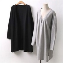 셀러허브 여성패션 [오노마] ONM 빅사이즈 오픈 심플 면 가디건 DWW7226 루즈 오버핏