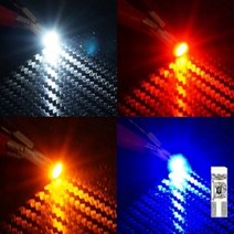 [T5타입] 12V-24V 5050 3칩 1발(국산) LED 전구(화이트 블루 레드 옐로우), 12V-레드LED, 12V_레드LED