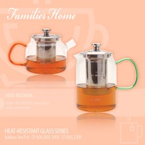 이탈리아노 직화용 내열유리주전자 티포트 티머그6종, 티포트 900ml - 13800원
