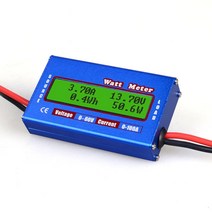 나인틴 Digital LCD Display Blue DC 60V 100A Balance Voltage 배터리 Power Analyzer Watt Meter Checker Balan, [05] 5pcs