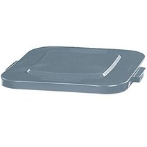 러버 메이드 (Rubbermaid) 스퀘어 블루 컨테이너 용 뚜껑 151.4 L 용 그레이 353975