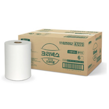 크리넥스 드라이셀 롤 핸드타올 스탠다드 R160 1박스(6롤) 47273, 3840매, 흰색, 6롤