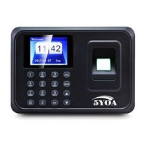 지문 출석 생체 인식 기계 시스템 직원 키패드 전기 시간 기록계 USB 데이터 관리, CHINA, A01 Attendance, 영국 플러그_러시아어