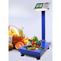 스탠드 전자정울 업소용 정육점 계량저울 야채가게, 150kg 검은색 문자 (접이식-리클라이닝)