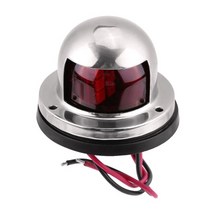 부품 레드 그린 LED 보트 네비게이션 조명 12V 항해 신호 램프 해양 요트 경고등 스포트 라이트 2 개, [02] One red and one gree