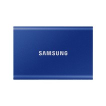 삼성-T7 휴대용 SSD 500GB 1 테라바이트 2 테라바이트 외장 디스크 하드 드라이브 솔리드 스테이트 디스크 USB 3.2 Gen 2 노트북 및 데스크탑용 호환 SSD, Blue