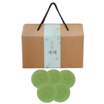 YB맘 수제 비누 명절 설선물세트 어성초 율무 유황 알로에 석류 레몬 비누, 알로에비누 5개+새해 행운 선물박스