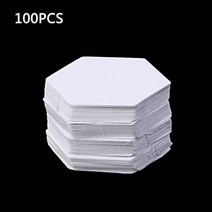 가죽공예 도안 패치 워크 종이 퀼트 바느질 공예에 대 한 100Pcs 육각 템플릿 DIY 6 크기, 04 22