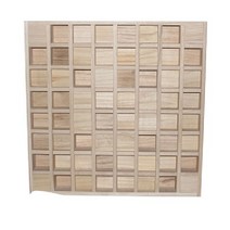 해외 HIFI 홈 시어터 원목 QRD 음향판 사운드 디퓨져 8종, 6.16그리드 베벨 60X60X8