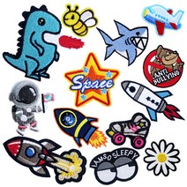 다이찌몰 와펜 자수 패치 열접착식 모음 7시리즈, 1개, 507번 축구공