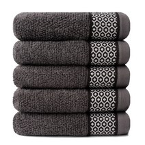 모던리빙 마르코 호텔수건 180g 코마사 40수, 진회색, 5장