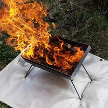 바베큐 화로대 깔개 방염매트 60X53cm 불티커버 캠핑용품 받침대 방화포