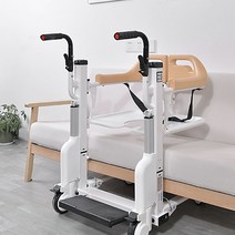 장애인 환자 노인 리프트 휠체어 마비 이동식 보조, 옐로우 업그레이드형 (수동모델)