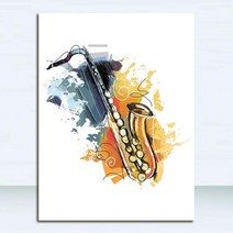 섹소폰 취미악기 인화 가수 꿈 벽 사진 거실 추상 cuadros 132, 60x90cm 프레임 없음, 1214.01