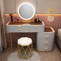 서랍장 수납장 2단 3단 4단 옷장 북유럽 메이크업 핑크 드레싱 테이블, 2.100 CM 1 set  A2