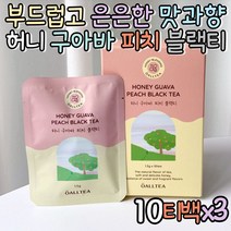 프리미엄 허니 구아바 복숭아차 블랙차 삼각티백 밀크티 재료 구아바잎 블랜딩티 black tea 데일리 과일 티 차선물세트 센스있는선물 블렌딩티 GUAVA 복숭아티 허브티 냉침차 침출차