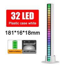 야외작업용조명 세차 틴팅샵 고성능 RGB LED 스트립 라이트 사운드 컨트롤 픽업 리듬 분위기 음악 앰비언트, 한개옵션1, 03 Type-C charging