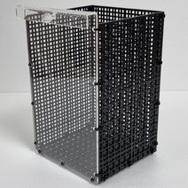 루바망 부화통 큐브형 아크릴 루바망 자연출산 폭번부화통, 가로 24cm. 세로 24cm. 높이 24cm