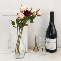 캐비지 자나장미 조화 - 데이비드오스틴로즈 모던하우스 다이소 산소 실크플라워 미니 꽃, 핑크