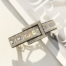 버클 스와로브스키 반머리 자동핀