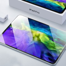 슈퍼프 아이패드프로 4 5세대 11인치 12.9인치 강화유리 액정보호필름, 2.5D풀커버강화유리