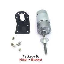 전장부품 12V 마이크로 전기 모터 긴 샤프트 DC 6V 스레드 DIY 부품 JGB37-555 플랜지, 11 12v30rpm1_05 Package P