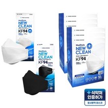 [MOOMOOM]KF94 메디홀스 뉴클린마스크(1매입) 300매(50매X6팩) 고효율 프리미엄 숨쉬기 편한 마스크 국산제품 의약외, 화이트