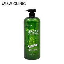 3W클리닉 올리브&아르간 투인원 샴푸 샴푸린스겸용, 1개, 1500ml