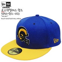 뉴에라 [슈즈네][정품] NFL 오피셜 캡 로스앤젤레스 램즈 미식축구 모자 사이즈캡 미국직배송