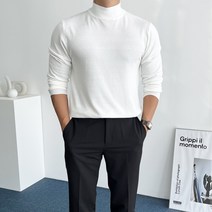 데일트 남자 반목 반폴라 니트