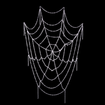파티짱 할로윈 털실 거미줄 장식 (화이트)