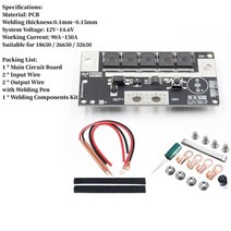 용접기 18650 리튬 배터리 용 12V 스폿 용접기 DIY 키트 전원 조정 가능 디지털 기계 PCB 회로 기판 니켈, 02 B