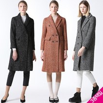 [홈쇼핑방송/르오트] 클래식 헤링본 이태리 알파카 실크블랜딩 맥시 코트