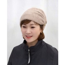 앙고라 중년여성 두건 비니 반다나 겨울 모자