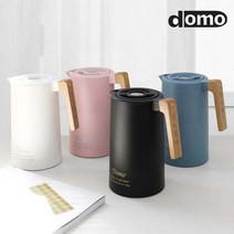 도모 헤리티지 보온보냉 주전자 1L 이중 진공단열 물병, 핑크