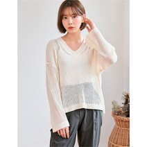반에이크 여성용 쿠넬 V넥 니트