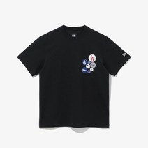 뉴에라 뉴에라 MLB 핀 버튼 LA 다저스 반팔 티셔츠 블랙_K 13338662