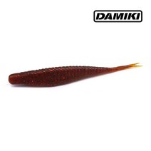 다미끼 아머쉐드 7인치 광어다운샷웜 루어 새드웜 우럭 배스, 204(MOTOR OIL RED)