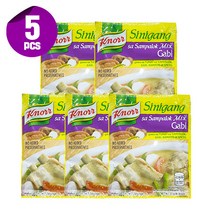 필리핀 크노르 시니강 믹스 가비 22g*5팩 Knorr Sinigang Gabi Mix Original 22g*5pcs, 5개, 22g