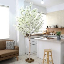 조아트 벚꽃나무 자작나무 라일락나무 인조나무 조화나무 실내조경 인테리어, 12.라일락나무 화이트 190cm