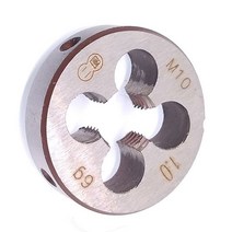 HSS M10x1mm 테이퍼 및 플러그 탭 다이 메트릭 스레드 오른손 & 세트 나사 드릴 비트 수공구, 한개옵션0