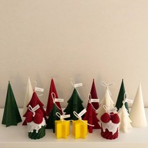 F5NATURE 크리스마스캔들 모음 트리캔들 디자인 오브제 겨울 양초 선물 인테리어소품 연말선물, 스타콘캔들, 레드, 14.시트러스버베나