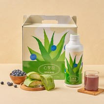 자애담 알로에 베라겔 먹는 다당체 블루베리 1050ml, 1050ml X 3개
