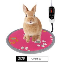 110V전기담요 110볼트전기담요 Furrybaby /220V 난방 패드 애완 동물 매트 침대 고양이 개 겨울 따뜻한 홈 오피스 체어 온수, 110V US Plug, CN, 12 Circle-rosered-S