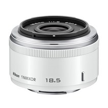 Nikon 단초점 렌즈 1 NIKKOR 18.5mm f1.8 화이트 니콘 CX 포맷 전용, 상세페이지 참조