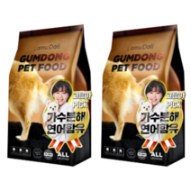 라무달리 전연령 강아지 금동사료, 가수분해연어, 2kg, 16개