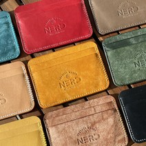가죽 수제 핸드메이드 카드지갑 이태리 베지터블 소가죽 V Wallet